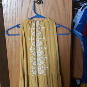 Yellow Halter Neck Dress